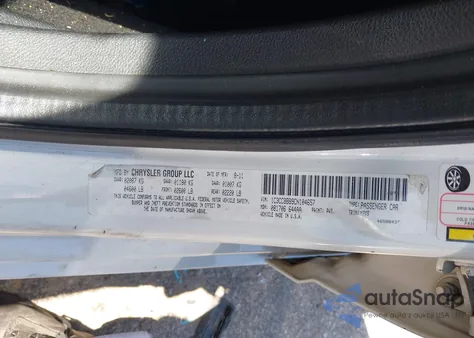 2012 Chrysler 200 Touring from USA, damaged, VIN 1C3CCBBB9CN104657